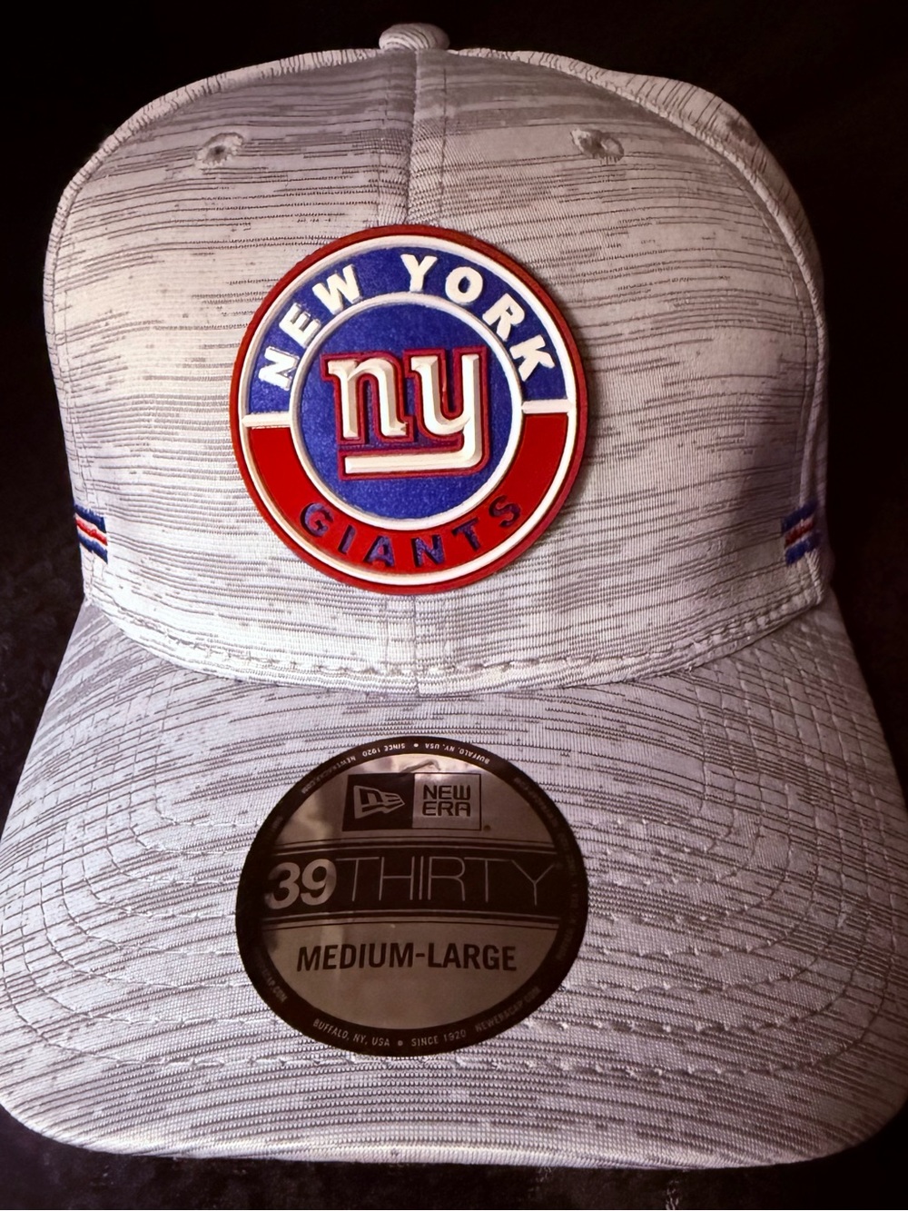 New Era New York Giants 39THIRTY Gray Baseball Cap